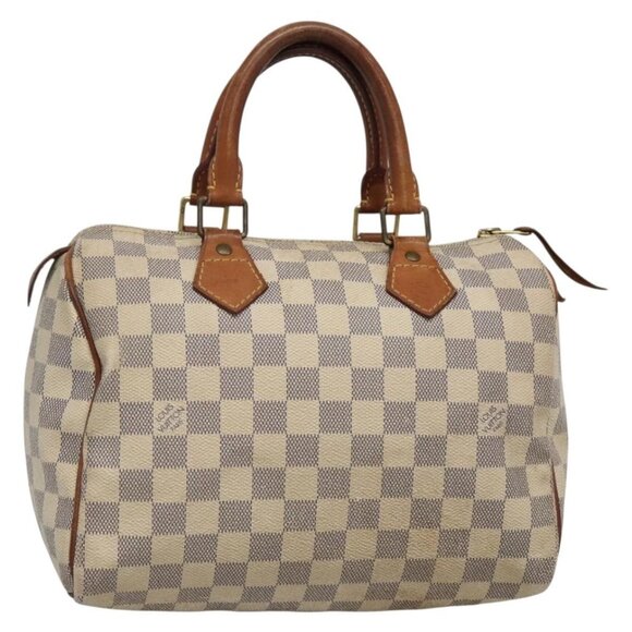 LOUIS VUITTON Damier Azur Speedy 25 Hand Bag N41534 LV Auth 133020 - Picture 1 of 16